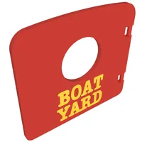 Duplo Door / Window with Porthole and 'BOAT YARD' Print