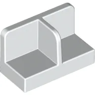 Panel 1 x 2 x 1 with Rounded Corners and Central Divider
