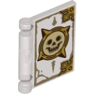 Book Cover with Smiling Skull Print