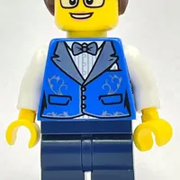 Drummer - Blue Torso, Dark Blue Legs, Reddish Brown Hair