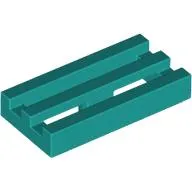 Tile Special 1 x 2 Grille with Bottom Groove