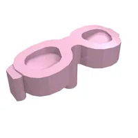 Headwear Accessory Glasses, Oval Shaped with Pin