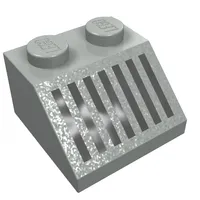 Slope 45° 2 x 2 with Black Grill Print