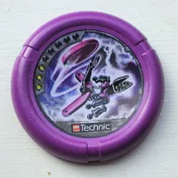 Large Figure Throwing Disk, Electro / Energy, 3 Pips, Electro Throwing Disk Print