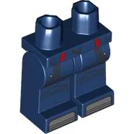 Hips and Dark Blue Legs, Straps, Knee Pads, Silver Toes print