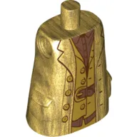 Torso Large, Long Coat with Molded Pockets, Copper Shirt and Belt Print (Hagrid)