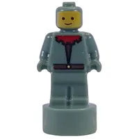 Minifig Trophy Statuette, Forestman, Red Collar print