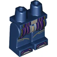 Hips and Dark Blue Legs with Dark Purple and Light Bluish Gray Armor Print