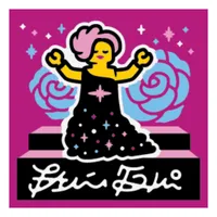 Tile 2 x 2 with Glam Dress print