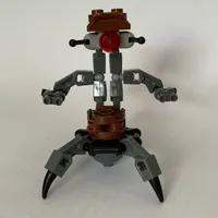 Droideka / Destroyer Droid, Reddish Brown Shell, Dark Bluish Gray Legs