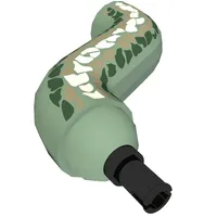 Animal Body Part, Snake / Serpent Neck S-Curve with Fixed Pin with Scales Print (Basilisk)