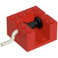 String Reel Winch 4 x 4 x 2 with Metal Handle, Black Drum