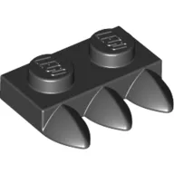 Plate Special 1 x 2 with Three Teeth [Tri-Tooth]