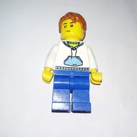 White Torso, Blue Legs, Dark Orange Hair