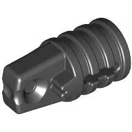 Hinge Cylinder 1 x 2 Locking with 1 Finger and Axle Hole On Ends