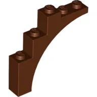 Brick Arch 1 x 5 x 4 [Continuous Bow, Raised Underside Cross Supports]