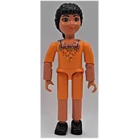 Belville Figure Articulated Elbows, Child, Female, Black Hair, Medium Orange Shorts and Top (Princess Paprika)