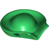 Hat Pirate Circular with Fold in Brim and Lime Line around Brim Print