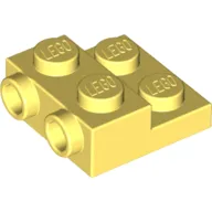 Plate Special 2 x 2 x 2/3 with Two Studs On Side and Two Raised