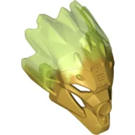Large Figure Mask of Jungle (Unity) with Marbled Trans-Bright Green Pattern