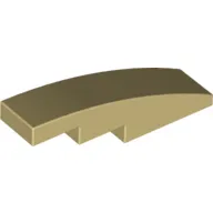 Brick Curved 4 x 1 No Studs [Stud Holder with Symmetric Ridges]