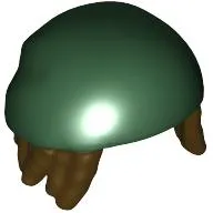 Bandana with Dark Brown Dreadlocks Pattern