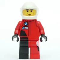 Race Driver - Red Racing Suit, White Helmet