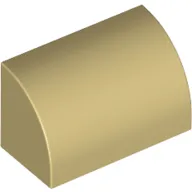 Brick Curved 1 x 2 x 1 No Studs