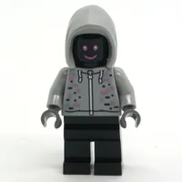Robot, Light Bluish Gray Hoodie, Black Legs