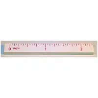 Tile 1 x 8 with Ruler INCH 0 - 2 Pattern