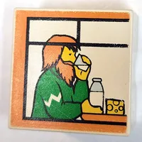 Duplo Tile 2 x 2 x 1 with Mosaic, Home 11 print - 9221-1