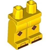 Hips and Yellow Legs with Reddish Brown/Nougat Knee Caps, Toes print