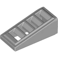 Brick Sloped 18° 2 x 1 x 2/3 with 4 Slots / Grate