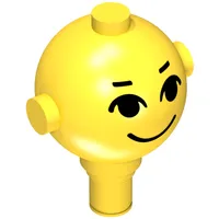 Homemaker Figure Head with Eyes, Eyebrows and Smile Print