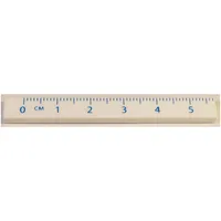 Tile 1 x 8 with Ruler CM 0 - 5 Pattern