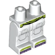 Hips and White Legs with Lime Utility Belt, Lavender Toes, Knee Caps print