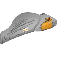 Large Figure Limb Cover, Leg Shin Guard with Ball Joint Socket and Yellow Knee Pad and Pocket Print - Model Right Side (SW Boba Fett)