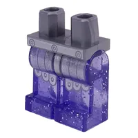 Hips and Glitter Trans-Purple Legs with Silver Pteruges print