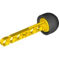 Projectile, Technic Competition Arrow, Beam Shaft with Solid Black Rubber End