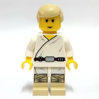 Luke Skywalker, White Robe, Yellow Skin (3626c Head)