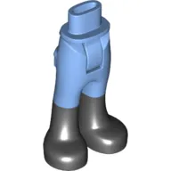 Minidoll Hips and Trousers with Back Pockets and Black Boots Print [Thick Hinge]