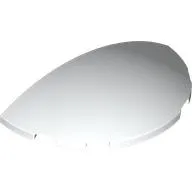 Brick Round 3 x 6 Half Circle with Orange Rectangles print