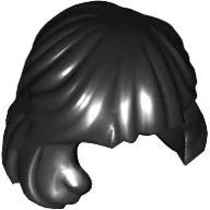 Hair Mid-Length Combed Behind Ear