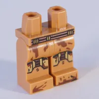 Hips and Medium Nougat Legs with Black Belt, Knee armor print