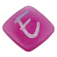 Clikits Icon, Square 2 x 2 Small with Pin and Silver 'E' Print