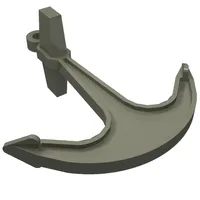 Boat, Anchor - Single Top Hole