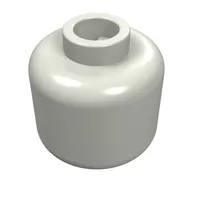 Minifig Head Voldemort, Silver Around Eyes, Serious Expression Print