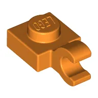 Plate Special 1 x 1 with Clip Horizontal [Thick Open O Clip]