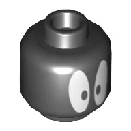 Minifig Head Marvin the Martian, Big White Eyes print