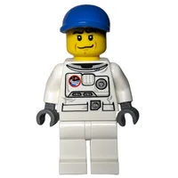 Astronaut, White, Blue Cap